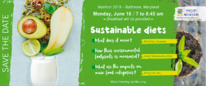 YINI - Save the Date - Sustainable diets conference